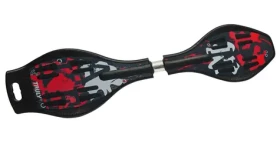 SULOV Snakeboard FLASH II černo-bílo-zelená / Kolečka PU 76 mm / Ložiska ABEC 5 / Nosnost 180 kg