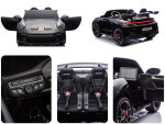 Mamido Elektrické autíčko Porsche 911 GT3 XXL + MP4 | 24V14Ah | 4x200W | Pro 2 děti | Lakované černé