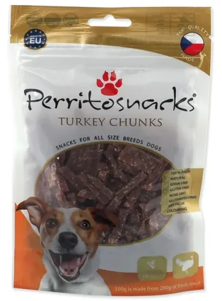 Perrito Krůtí kousky 100 g / Pamlsky pro psy / sušené maso / bez obilovin (5514-640285)