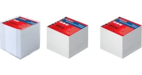 Herlitz Krabička na poznámky 9 x 9 x 9 cm / 700 listů bílá / průhledná (10410801)