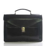 Dámská kožená aktovka Belinda, černá