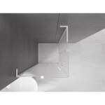 MEXEN/S - Velar L Duo sprchový kout, posuvné dveře 100 x 100, dekor, bílá 871-100-100-02-33-20