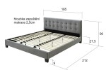 BRADOP Čalouněná postel Míša L501 BRA-L501-POSTEL