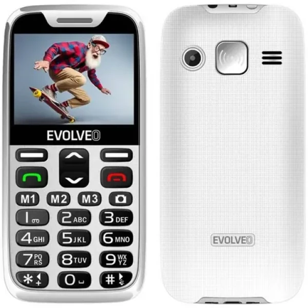 EVOLVEO EasyPhone XR + stojánek bílá / 2.3" / 0.3MP / SOS / microSDHC (EP-601-XR-WH)