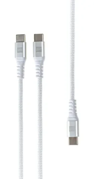 ER POWER USB-C rozbočovací kabel bílá / Rozbočovací kabel / 3x USB-C / 1,5 m (ERPW2CE150-WH)
