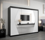 Šatní skříň Abi Bo Barva korpusu: Dub Sonoma, Rozměry: 150 cm, Dveře: Černá