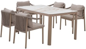 Rojaplast BOISE jídelní hliníková souprava CAPPUCCINO