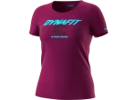 Dynafit Graphic Co W S/S Tee vínová - Dynafit Graphic Cotton Women dámské triko Beet Red NO ENGINE vel. 40/34