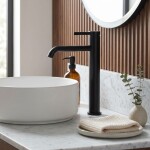 REA - Umyvadlová vysoká baterie Rivo Black vysoká REA-B9320
