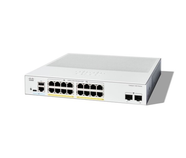 Cisco Catalyst switch C1200-16P-2G (16xGbE,2xSFP,16xPoE+,120W,fanless) EDF_1608288