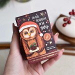 The English Soap Company Vánoční mýdlo Christmas Owl - 100 g, hnědá barva