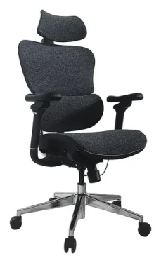 Equip Ergonomická kancelářská židle modrá/černá / Kancelářská židle / opěrka hlavy / síťovina / nosnost 150 kg (651052)