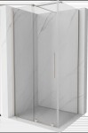 MEXEN/S - Velar sprchový kout, posuvné dveře 120 x 80, transparent, nikl kartáčovaná 871-120-080-01-97