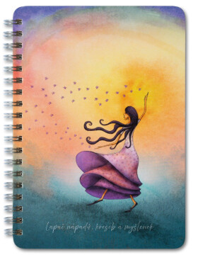 Kroužkový blok TANČÍCÍ VE VĚTRU B6, čistý, 50 listů