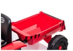 Mamido Dětský elektrický traktor s vlečkou T1 červený