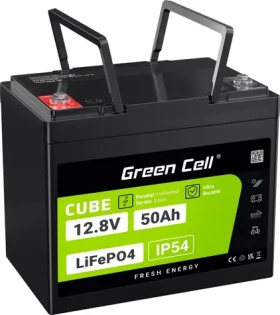 Green Cell CUBE LiFePO4 baterie 12,8V 50Ah / Baterie / 640Wh / do karavanu, golfového vozíku, off-grid (LFPGC12V50AH)