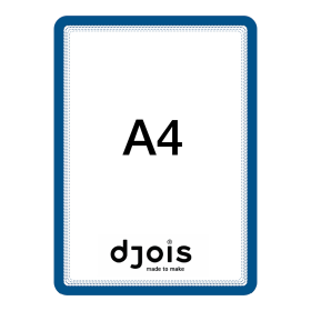 Djois samolepicí rámeček - Magneto, A4, modrý, 2 ks