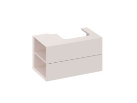 RAVAK - Lite Umyvadlová skříňka 80x45x43 cm, 2 zásuvky, Alabaster Pink X000001878