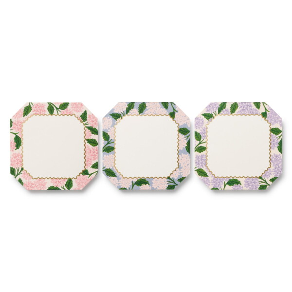 Rifle Paper Co. Poznámkový bloček Pink Hydrangea – set 3 ks, multi barva, papír