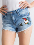 Dámské riflové kraťasy s nášivkami 4D551 - FPrice jeans S
