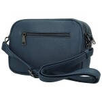 Trendy dámská koženková crossbody kabelka Karlita, tmavě modrá