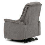Polohovací křeslo, elektrické zabudované ovládání, šedá, látka, TV-Q8575 GREY2