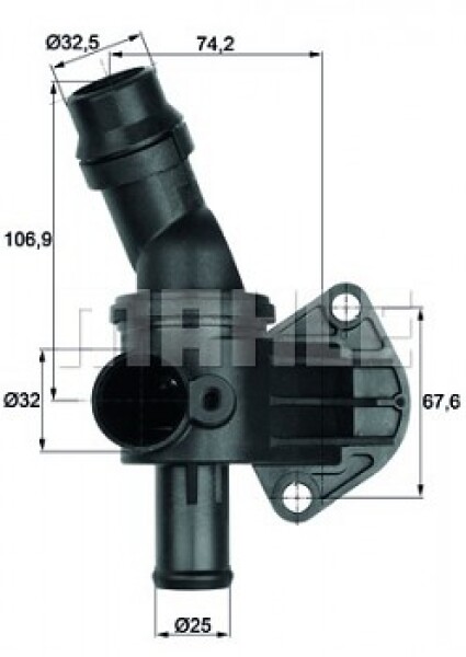 MAHLE Termostat SEAT ALTEA (5P1 5P5) LEON (1P1) 2.0 (87°)