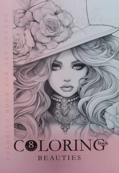 Dáma s kloboukem, antistresové omalovánky, Company Fresh