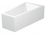 DURAVIT - Paiova Vana asymetrická, 170x100 cm, s panelem, pravá, bílá 700265000000000