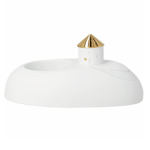 Räder Porcelánový svícen House, bílá barva, porcelán