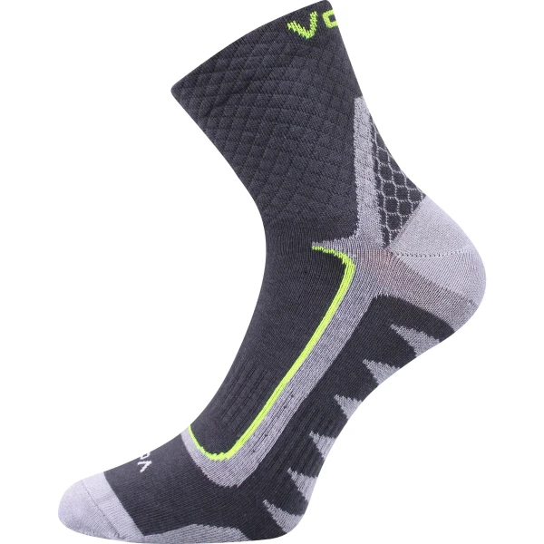 VOXX Ponožky sportovní slabé KRYPTOX tmavě šedé (3 páry) 35-38 111199