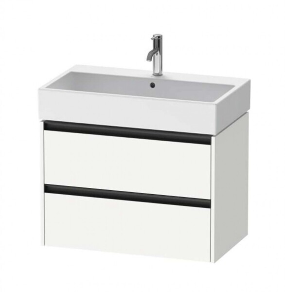 DURAVIT - Ketho.2 Umyvadlová skříňka 55x78x46 cm, 2 zásuvky, matná bílá K25277018180000