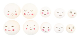 Hlavičky z buničiny - mix velikostí 18-32 mm (10 ks)