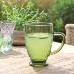 Chic Antique Džbán Saint-Émilion Olive 1 l, zelená barva, sklo