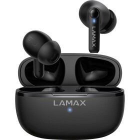 Lamax Clips1 Play Headset do uší (In Ear) Bluetooth® stereo černá Indikátor nabití, Nabíjecí pouzdro, regulace hlasitosti, odolné vůči potu, dotykové ovládání,