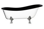HOPA - Volně stojící vana OTYLIA bílá - Barva - Bílá, Nožičky k vaně - Zlaté, Rozměr vany - 160 × 77 cm VANMER160Z