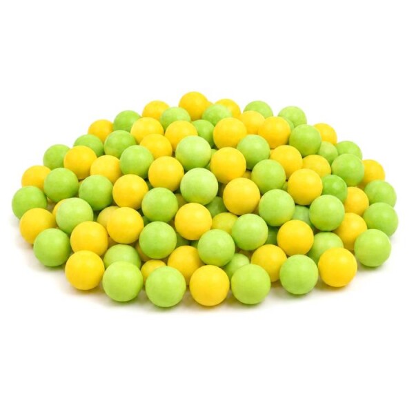 Cukrové perly SweetArt žluté a světle zelené 7 mm (40 g)