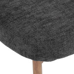 Jídelní židle, šedá, látka, CT-L5031 GREY2