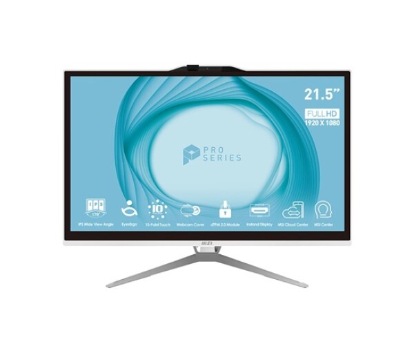 MSI PC AIO PRO AP222T 13M-092XEU, Intel Core i5-13400, Multi-Touch, 21.5", 1x 8GB DDR4, 256GB SSD, WI-FI, Non-OS, bílá EDF_2666296