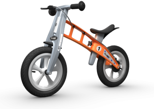 Odrážedlo FirstBike STREET orange - ZDARMA dopravné, košík a zvonek!