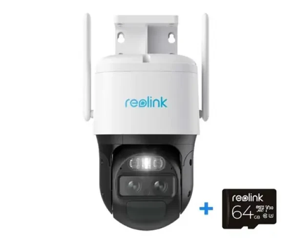 Reolink TrackMix Series G765 bílá / venkovní IP kamera / 2560x1440 / mikrofon repro / IP65 / PIR / microSD (Trackmix Series G765)