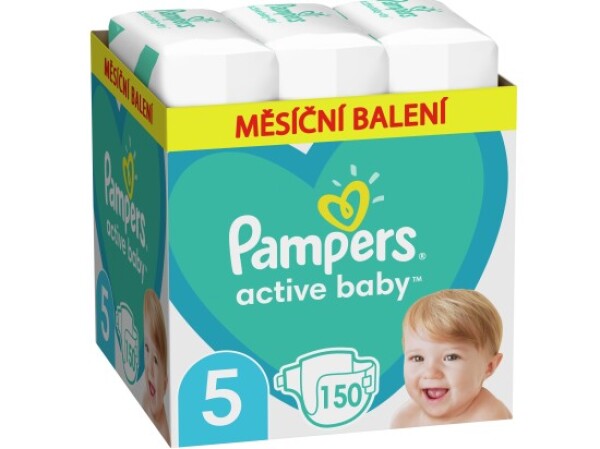 Pampers Active Baby, vel. 5, 150 ks