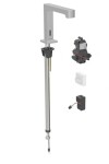 GEBERIT - Brenta Elektronická umyvadlová baterie, síťové napájení, easy to clean, kartáčovaná nerez 116.192.SN.1