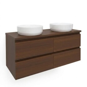 Koupelnová skříňka s krycí deskou SAT B-Way 119x50x45 cm ořech mat BWAY2120NUTDESK BWAY2120NUTDESK