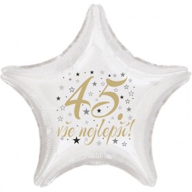 45. narozeniny balónek hvězda Balonky.cz 45. narozeniny balónek hvězda Balonky.cz