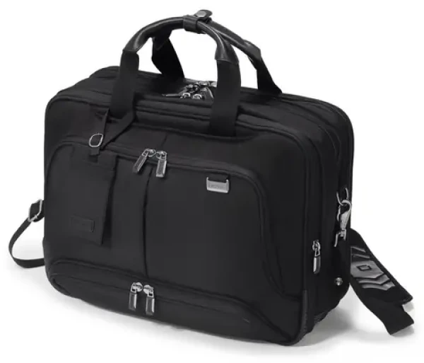 DICOTA Eco Top Traveler Twin PRO 14-15.6" černá / brašna na notebook / Polyester+recyklovaný plast (D30844-RPET)