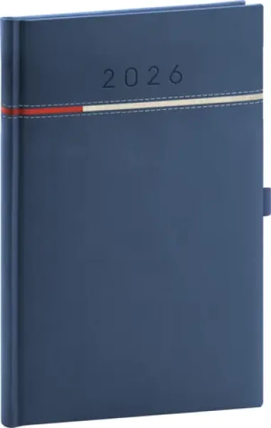 NOTIQUE Týdenní diář Tomy 2026, modro-červený, 15 x 21 cm (PGD-TA5TO-6716)