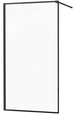 MEXEN - KIOTO Sprchová zástěna WALK-IN 120x200 cm 8 mm, černá, černý profil 800-120-101-70-70