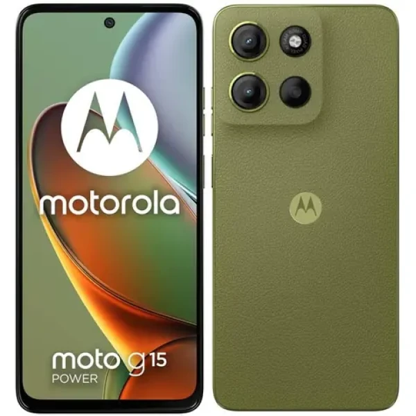 Motorola Moto G15 Power 8+256 GB zelená / 6.7" LCD / 256GB / Android 15 / Veganská Kůže (PB6G0002PL)