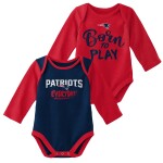 Outerstuff Dětské body New England Patriots NFL Born to Play Baby Body Set (2 ks)